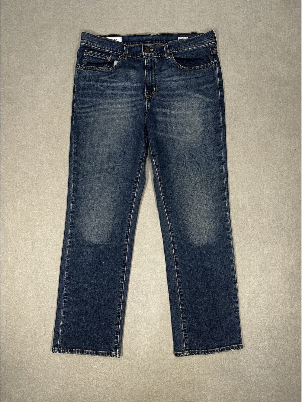 Sonoma Goods for Life Men’s Straight Leg Jeans Size 34x28 Dark Wash Denim